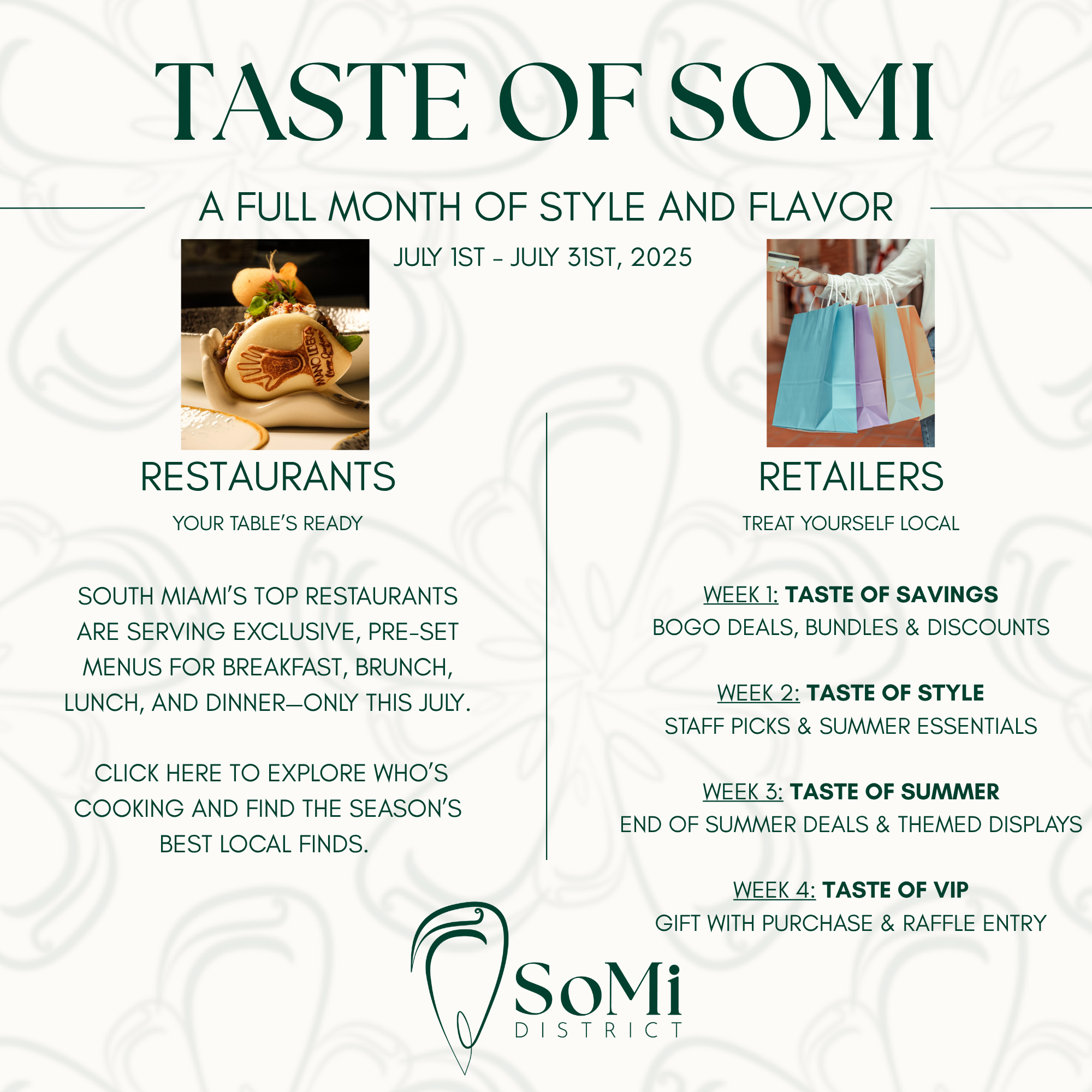 Taste of SoMi Promo Flyer